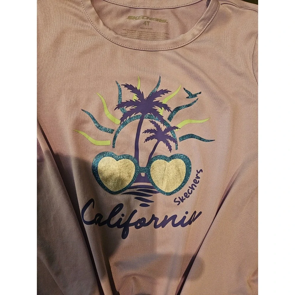 Girls Lavender California Tie Top 4T Playtime Vacation